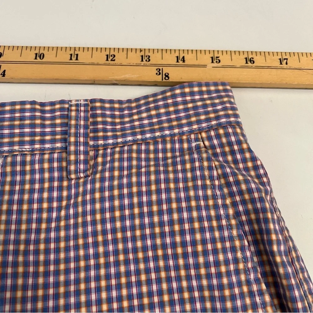 J. Crew Men Rivington Plaid Flat-Front Shorts- Waist 30